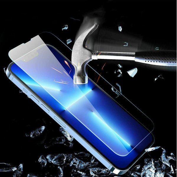 iPhone 13/13 Pro/14/16e/17e Skjermbeskytter Herdet glass