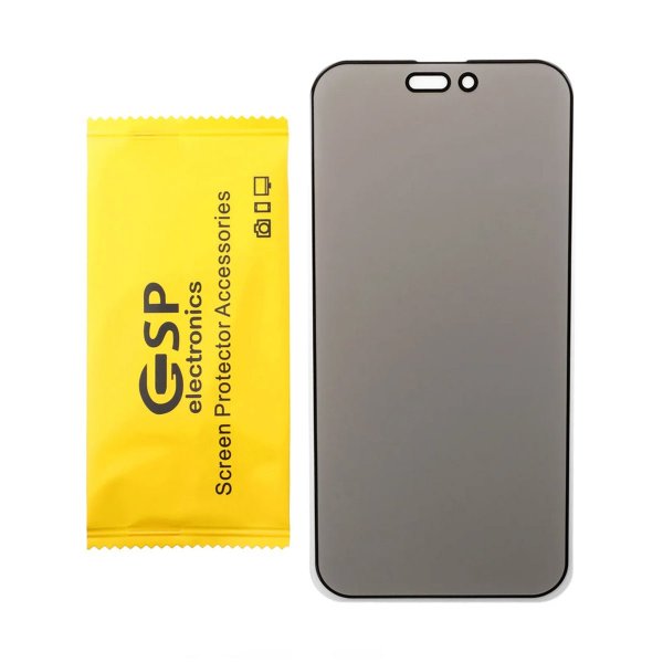 iPhone 14 Pro Max Skjermbeskytter 3D Herdet glass Privacy