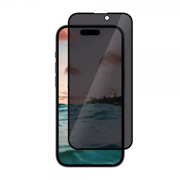 iPhone 15 Pro Max Skjermbeskytter Herdet glass 3D Privacy