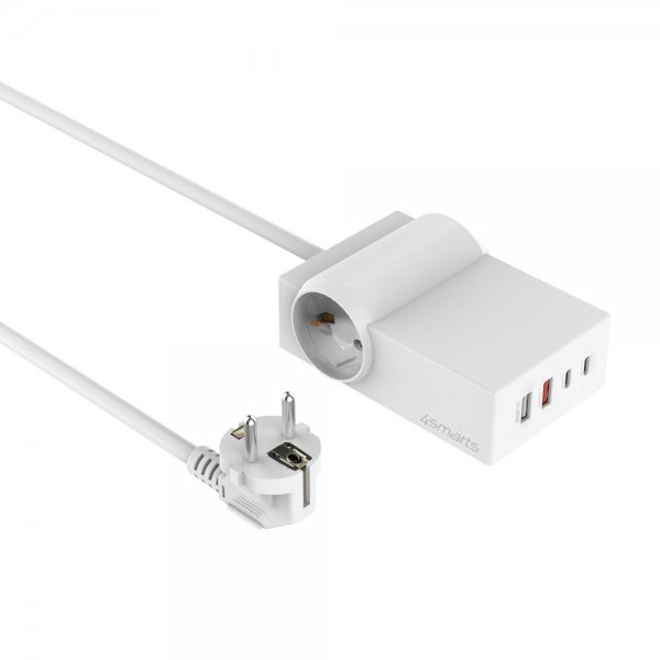 4smarts Skrivebord Lader USB-C/A Power Strip Desk GaN 65W