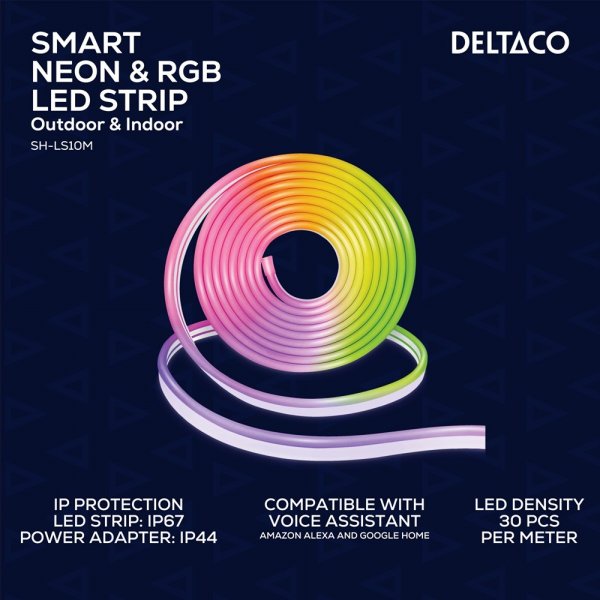 Deltaco Smart Home Smart neon- og RGB-lyssnor 5m