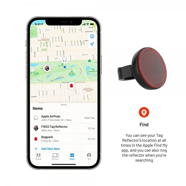Fixed Smart Tracker Reflector til Sykkel