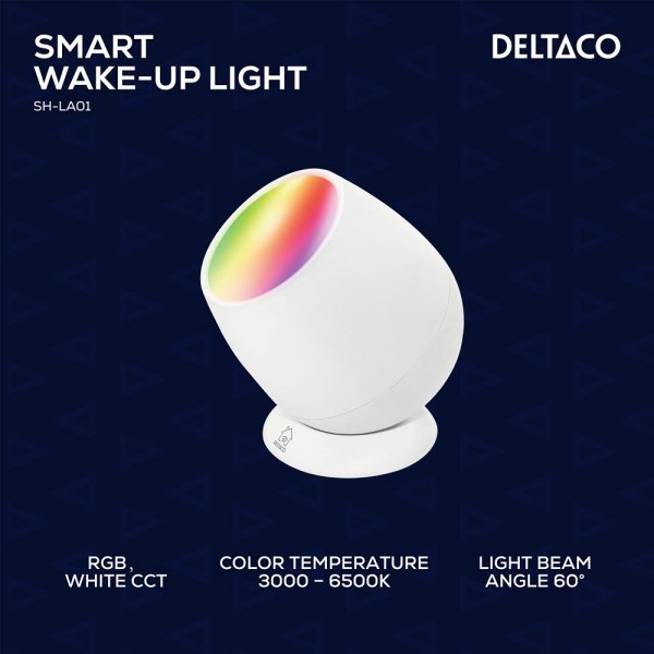 Deltaco Smart Home Smart Wake-up Lamp RGB USB-C