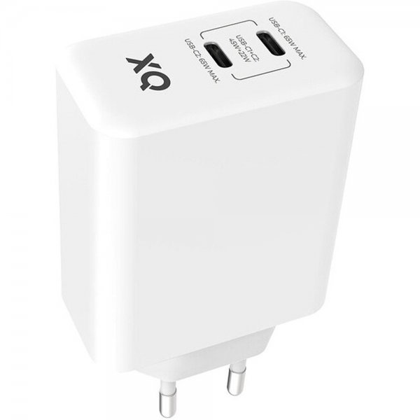 Xqisit Lader 2xUSB-C PD 3.0 GaN 67W Hvit