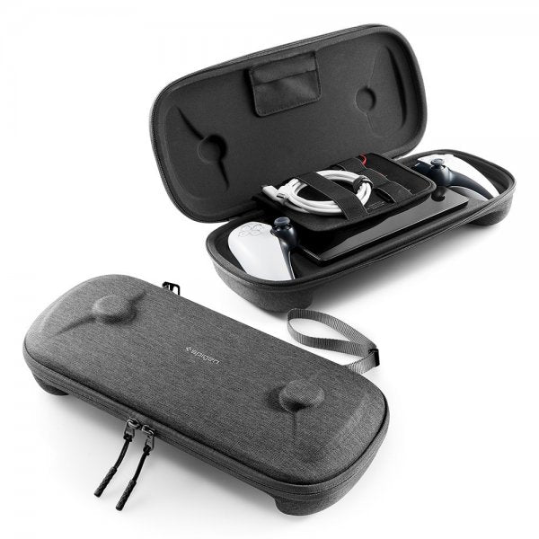Spigen Sony PlayStation Portal Etui Klasden Pouch Charcoal Gray