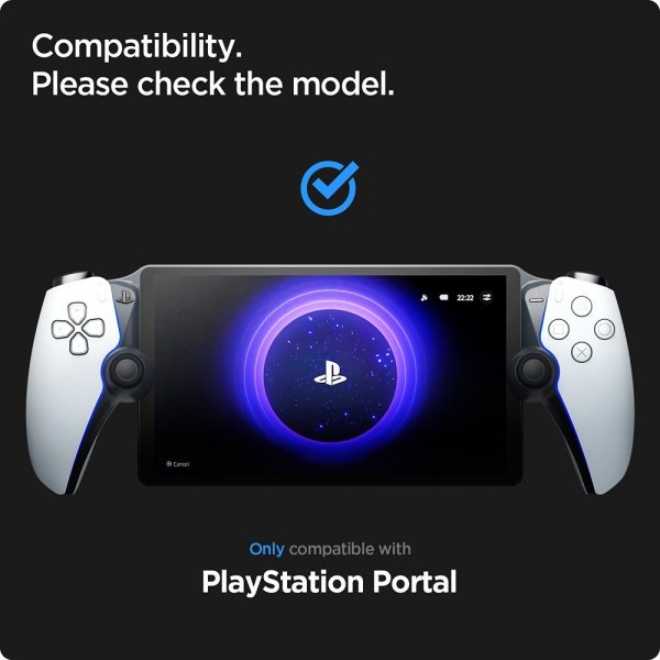 Spigen Sony PlayStation Portal Skjermbeskytter GLAS.tR EZ Fit
