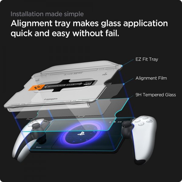 Spigen Sony PlayStation Portal Skjermbeskytter GLAS.tR EZ Fit