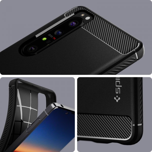 Spigen Sony Xperia 1 III Deksel Rugged Armor Matte Black