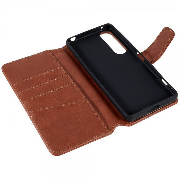 Nordic Covers Sony Xperia 1 IV Etui Essential Leather Maple Brown