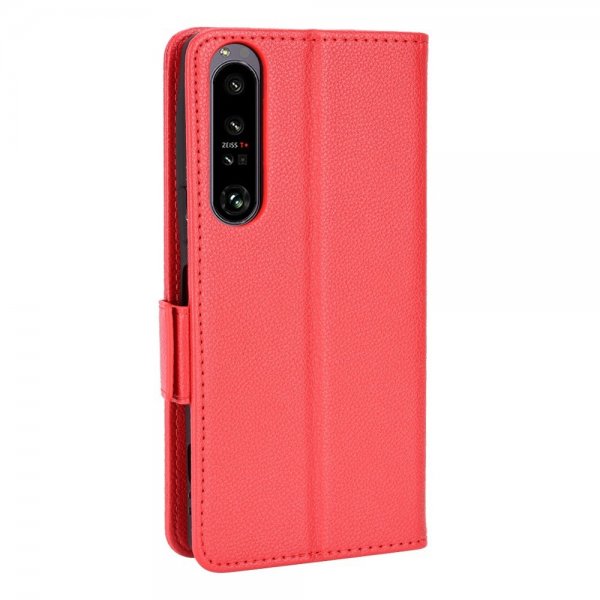 Sony Xperia 1 IV Etui med Kortlomme Rød