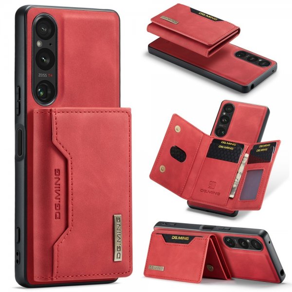 Dg.Ming Sony Xperia 1 V Deksel M2 Series Avtakbart Kortholder Rød