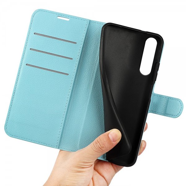 Sony Xperia 1 VI Etui Litchi Blå