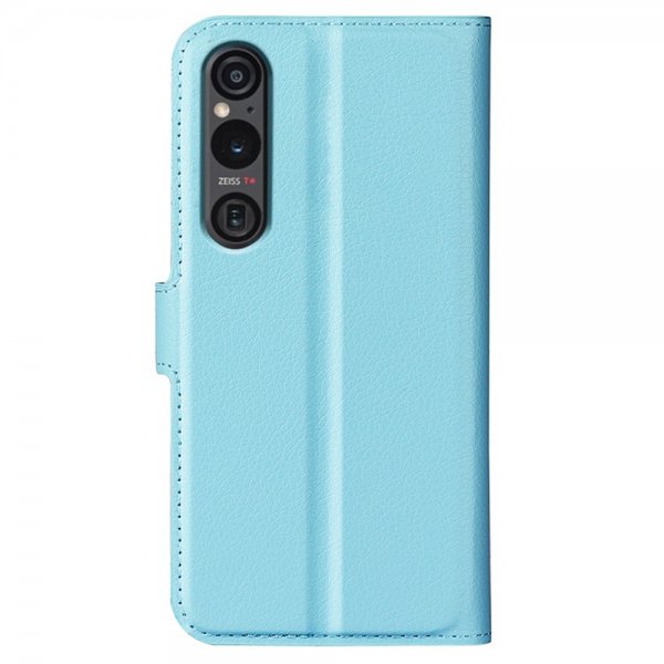 Sony Xperia 1 VI Etui Litchi Blå