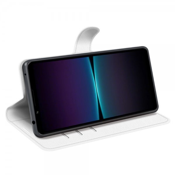 Sony Xperia 1 VI Etui Litchi Hvit