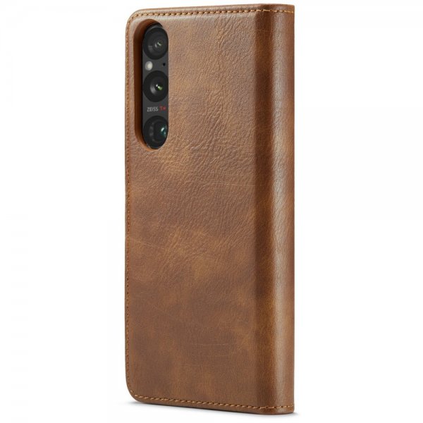 Dg.Ming Sony Xperia 1 VI Etui Avtagbart Deksel Brun