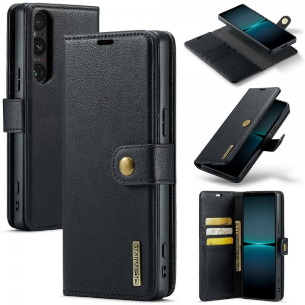 Dg.Ming Sony Xperia 1 VI Etui Avtagbart Deksel Svart