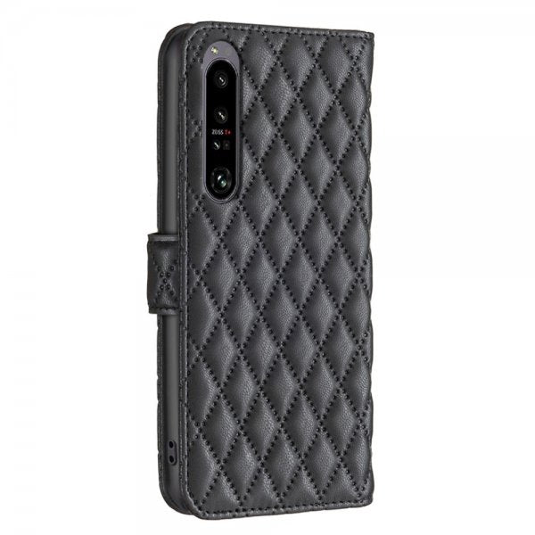 Sony Xperia 1 VI Etui Rombemønster Svart