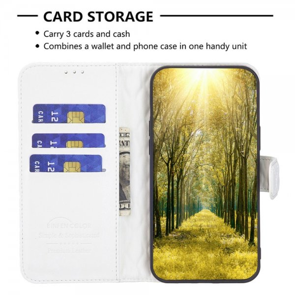 Sony Xperia 1 VI Etui Rombemønster Hvit