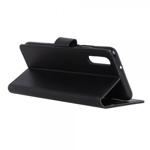 Sony Xperia 10 II Etui Litchi Svart