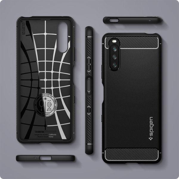 Spigen Sony Xperia 10 III Deksel Rugged Armor Matte Black