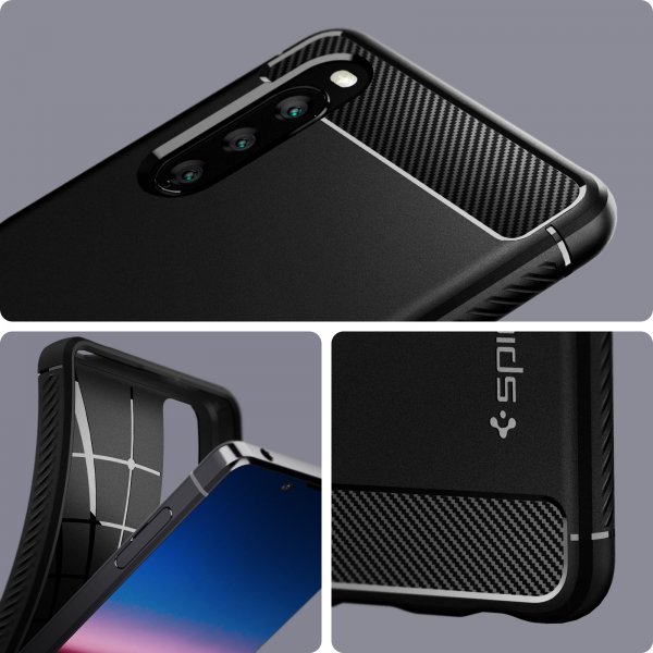 Spigen Sony Xperia 10 III Deksel Rugged Armor Matte Black