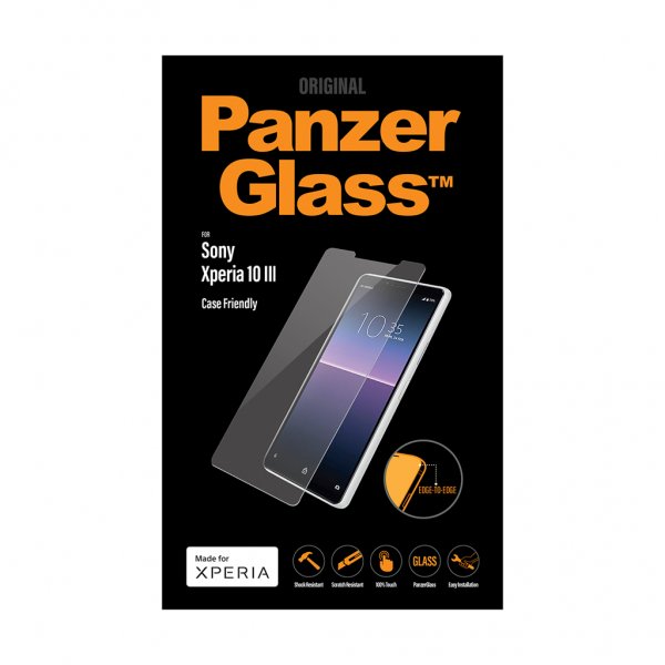 PanzerGlass Sony Xperia 10 III Skjermbeskytter CaseFriendly