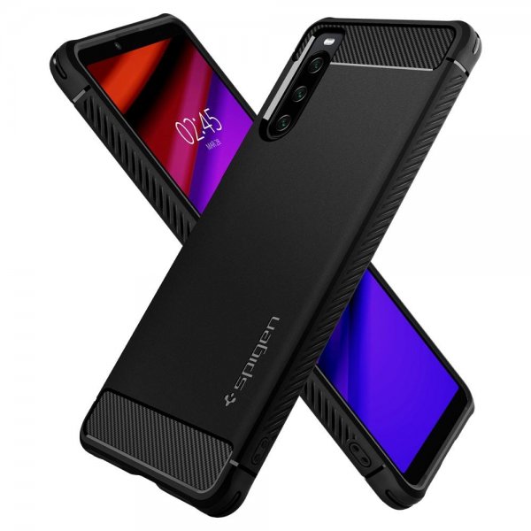 Spigen Sony Xperia 10 IV Deksel Rugged Armor Matte Black
