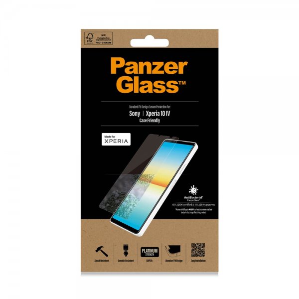 PanzerGlass Sony Xperia 10 IV Skjermbeskytter Standard Fit Case Friendly