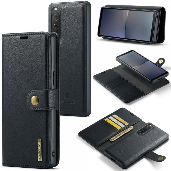 Dg.Ming Sony Xperia 10 V Etui Avtagbart Deksel Svart