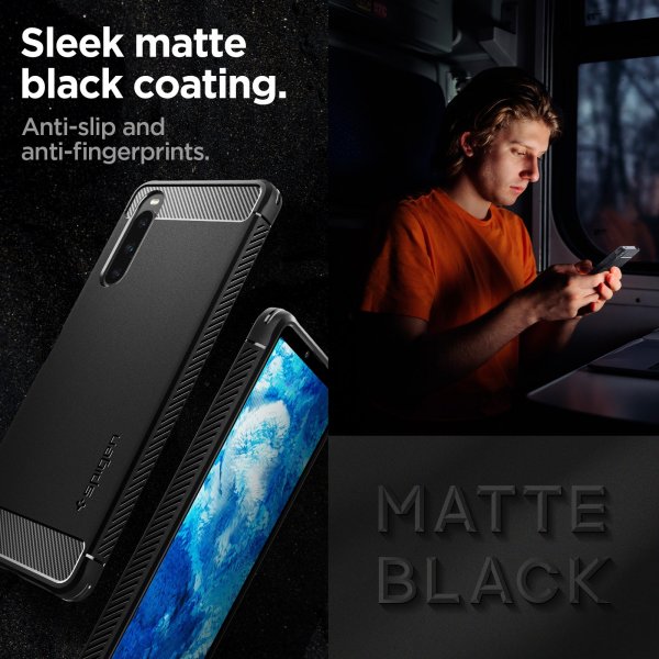 Spigen Sony Xperia 10 V Deksel Rugged Armor Matte Black