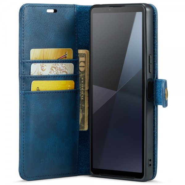 Dg.Ming Sony Xperia 10 VI Etui Avtagbart Deksel Blå