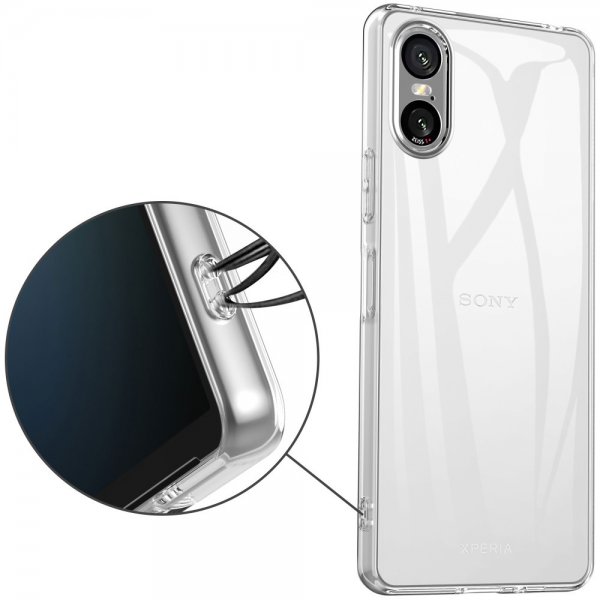 Nordic Covers Sony Xperia 10 VI Deksel Feather Series Transparent