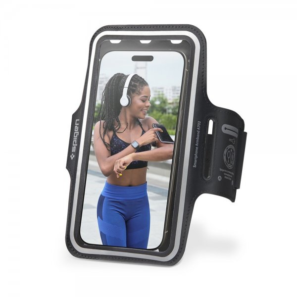 Spigen Sportband Dynamic Shield A703 Telefonholder Svart