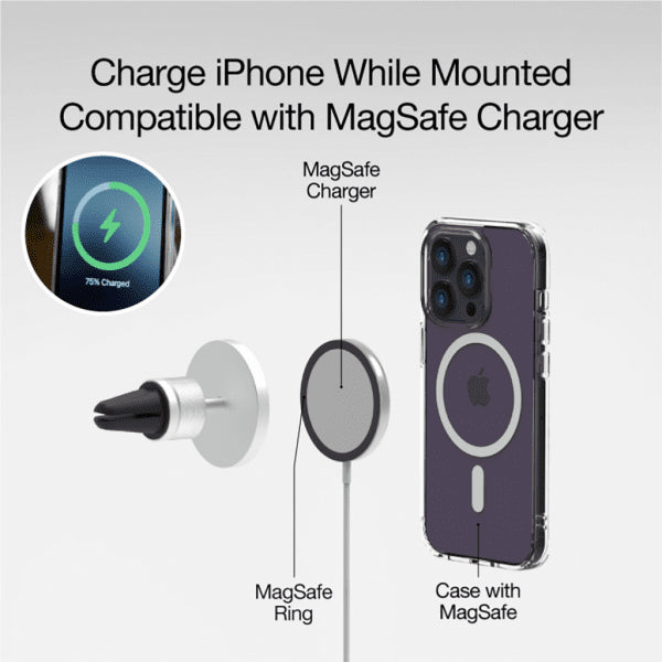 Just Mobile Mobilholder til bil AluDisk Go MagSafe