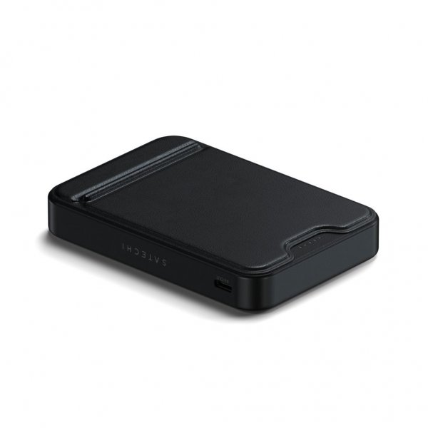 Satechi OntheGo Qi2 10K MagSafe-powerbank med stativ svart