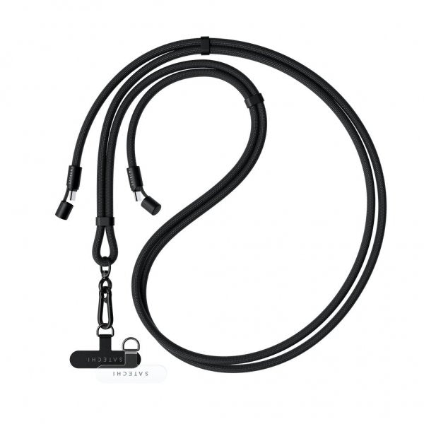 Satechi OntheGo Lanyardkabel USB-C 1,5 m Svart
