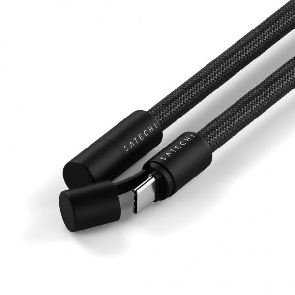 Satechi OntheGo Lanyardkabel USB-C 1,5 m Svart