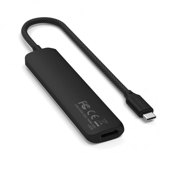 Satechi 6-in-1 USB-C Slim Multiport Adapter Svart