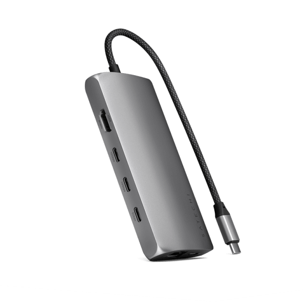 Satechi USB-C Multiport Adapter 8K With Ethernet V3 Space Gray