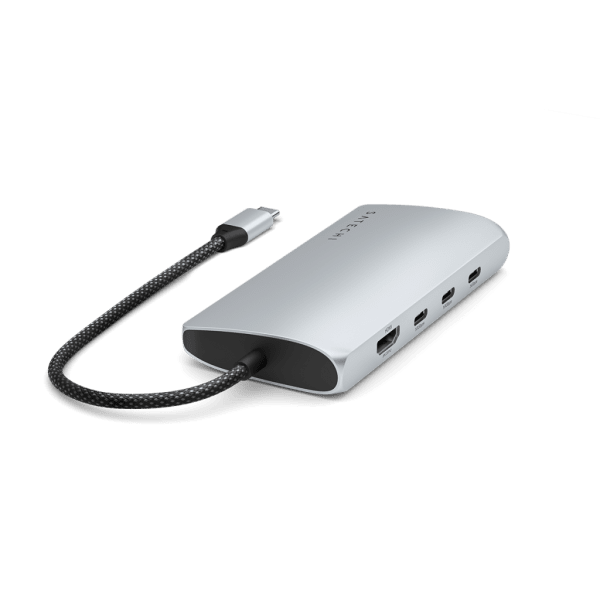 Satechi USB-C Multiport Adapter 8K With Ethernet V3 Sølv