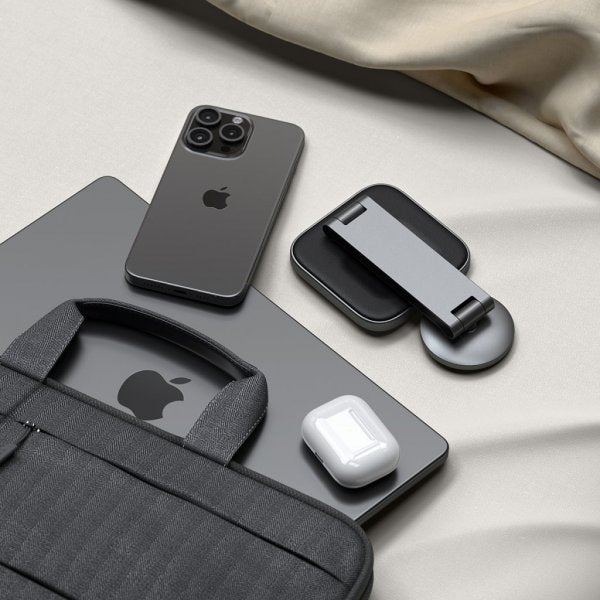 Satechi Trådløs lader 2-in-1 Foldable Qi2 Wireless Charging Stand MagSafe