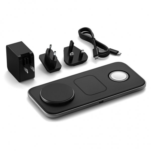 Satechi Trådløs lader Qi2 Trio Wireless Charging Pad MagSafe