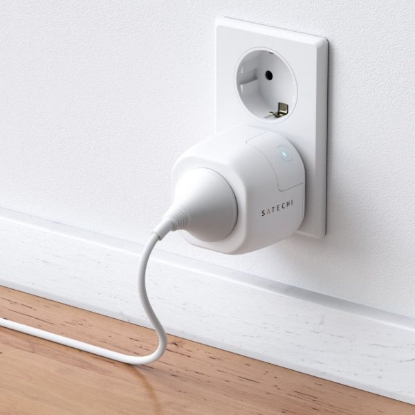 Satechi Homekit Smart Outlet Kontakt Hvit
