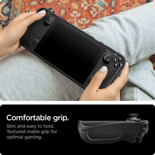 Spigen Steam Deck Deksel Rugged Armor Matte Black