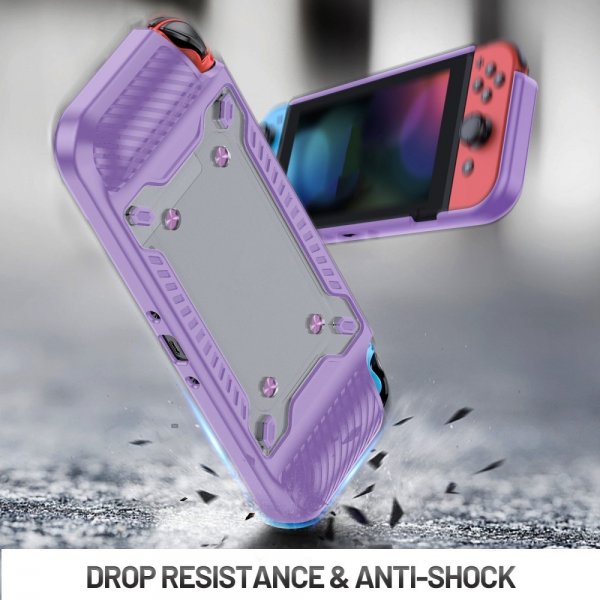 Støtsikkert deksel til Nintendo Switch OLED Lilla