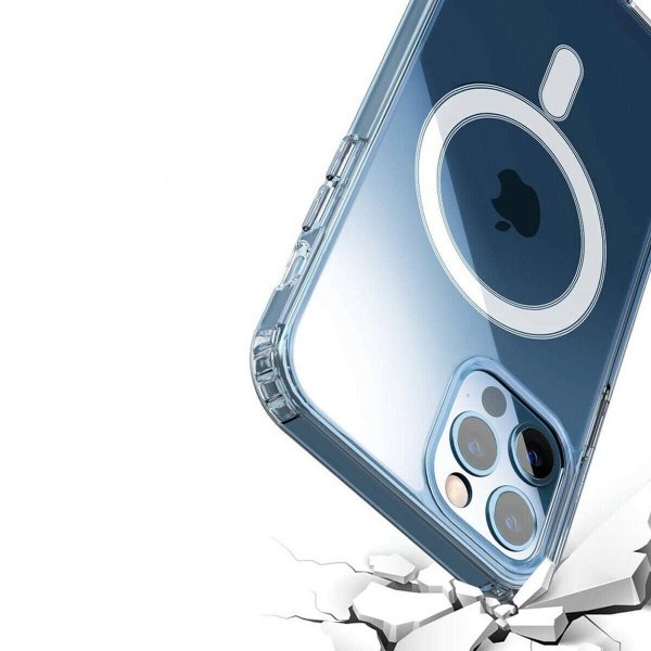 iPhone 11 Pro Deksel TPU MagSafe Støtsikker Transparent