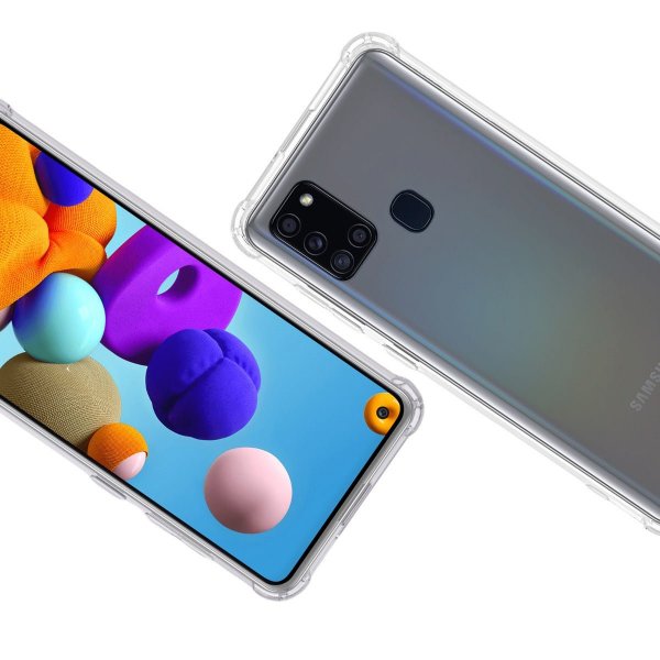Samsung Galaxy A21s Deksel Støtsikker Transparent