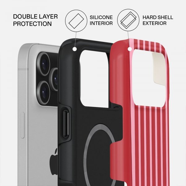 Burga iPhone 17 Pro Deksel Tough MagSafe Strawberry Jam