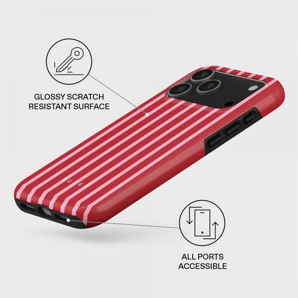 Burga iPhone 17 Pro Deksel Tough MagSafe Strawberry Jam