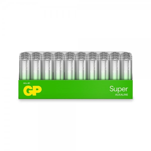 GP Super Alkaline AA Battery 15A/LR6 40-pack